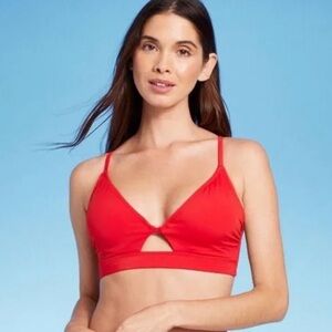 Shade & Shore Red Bikini Top
